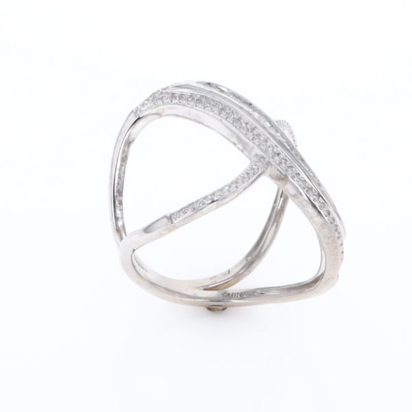 Dramatic Bypass Diamond Ring