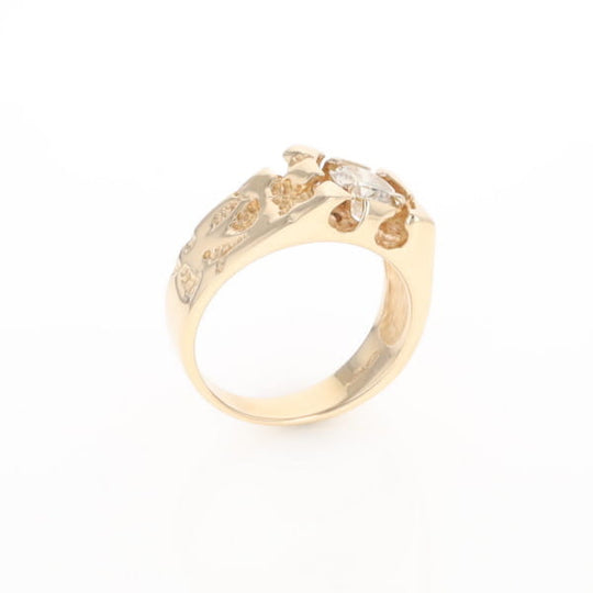 Men's Faux Nugget Style Diamond Ring