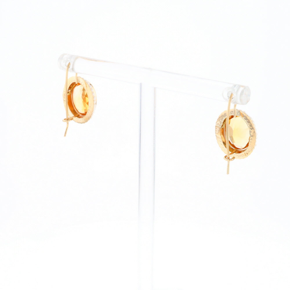 Citrine & Pearl Earrings