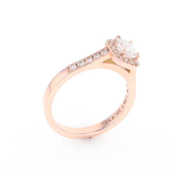 Princess Cut Diamond Halo Ring