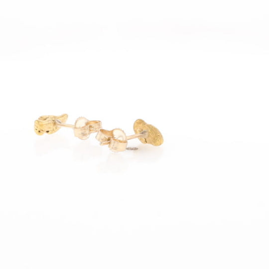 Natural Gold Nugget Stud Earrings