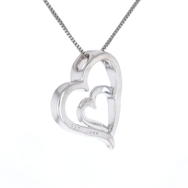 Double Heart Diamond Necklace