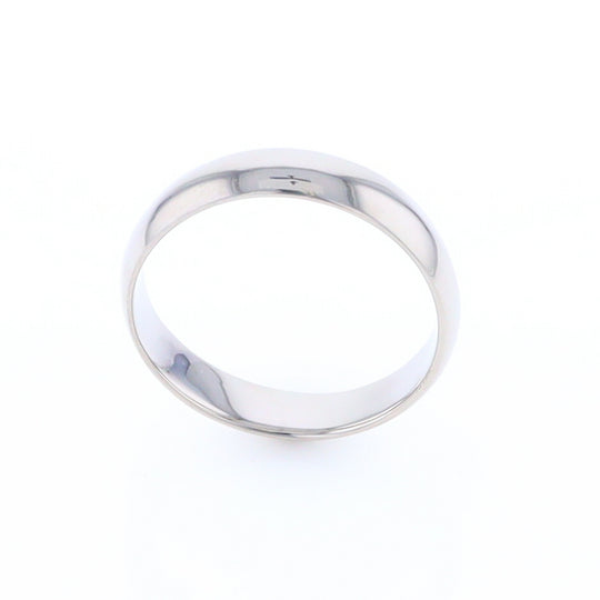 White Gold Standard Fit Wedding Band