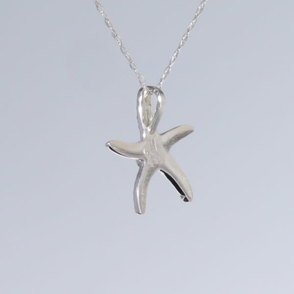 Opal Pendant Inlaid Realistic Star Fish Design