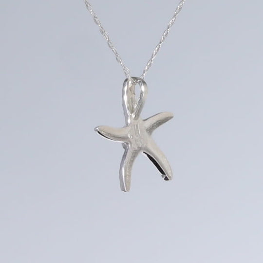 Opal Pendant Inlaid Realistic Star Fish Design