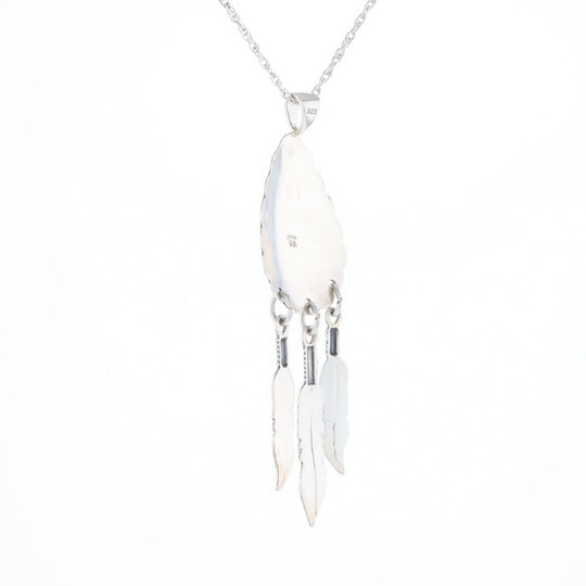 Native Feather Dangle Pendant