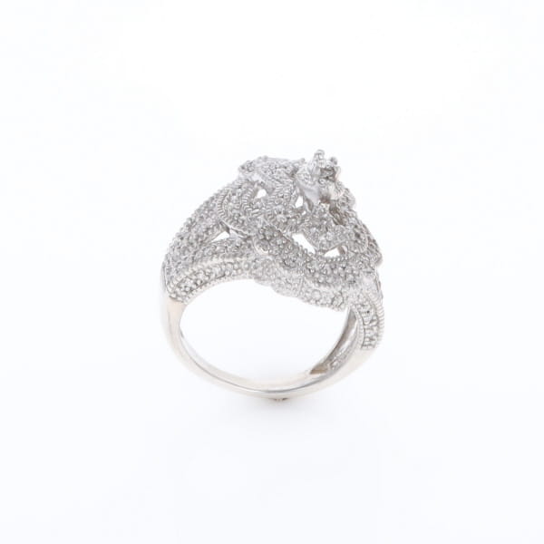 Floral Filigree Design Diamond Ring