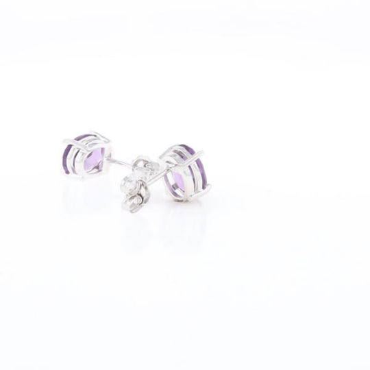 Amethyst Stud Earrings