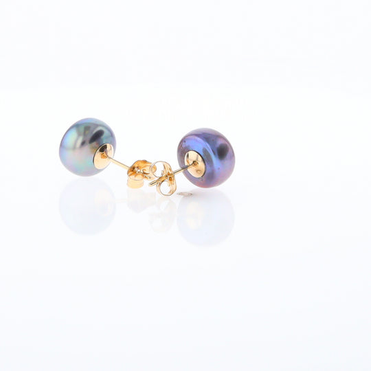 Tahitian Grey Pearl Studs