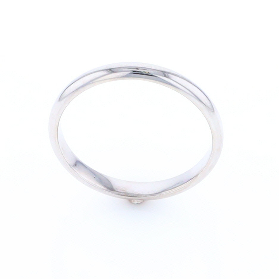 White Gold Standard Fit Wedding Band