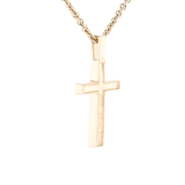 Three Section Gold Quartz Cross - G2