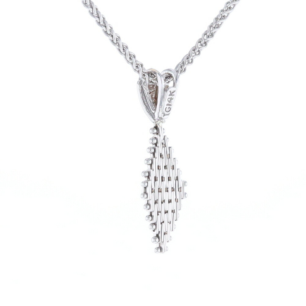 Woven White Gold Pendant