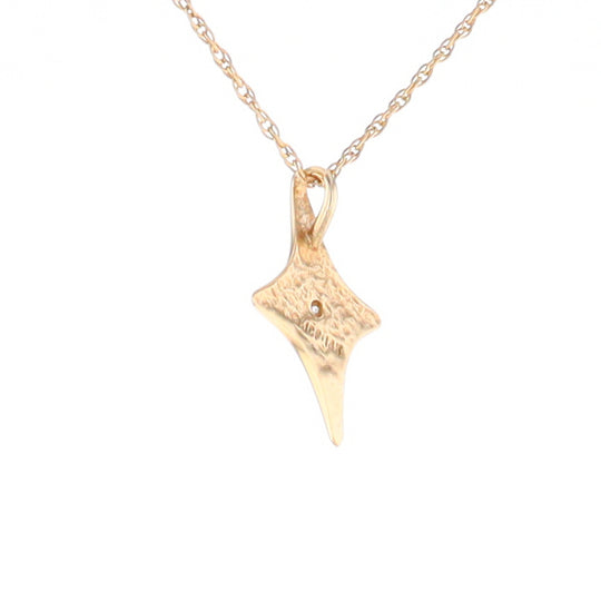 North Star Pendant Diamond Solitaire