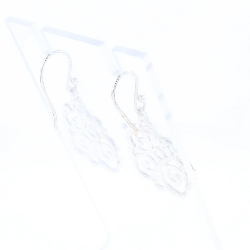 Drop Dangle Swirl Fishhook Earrings