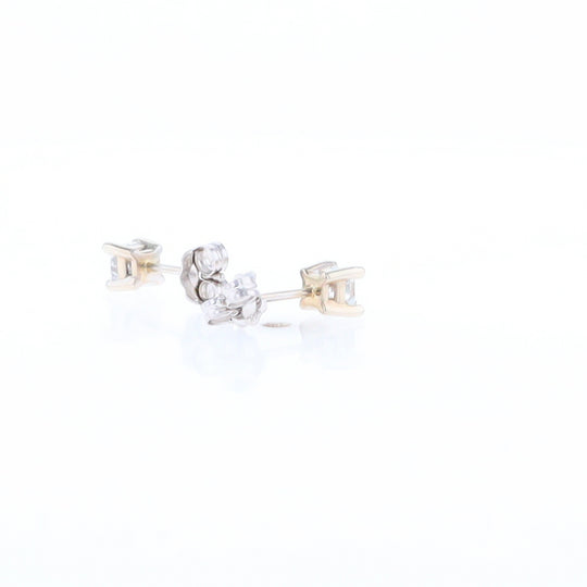 0.43ctw Princess Cut Diamond Stud Earrings