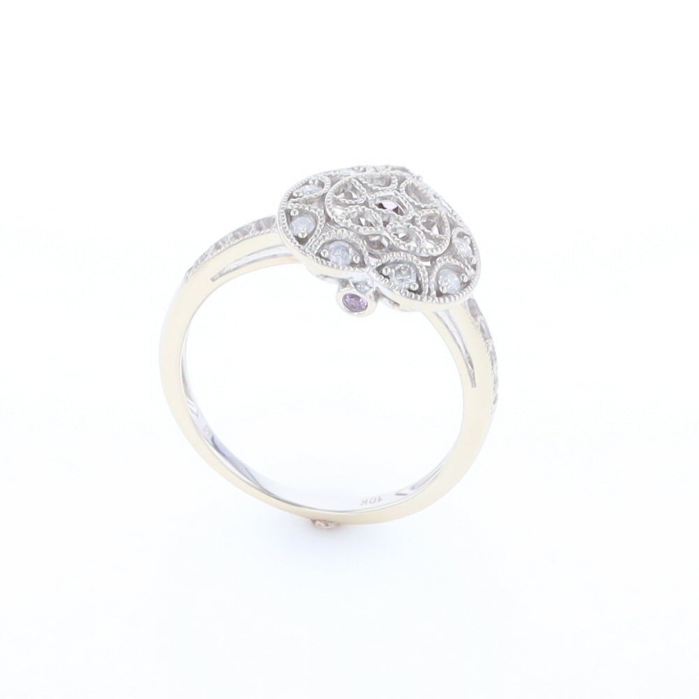 Open Heart Filigree Ring