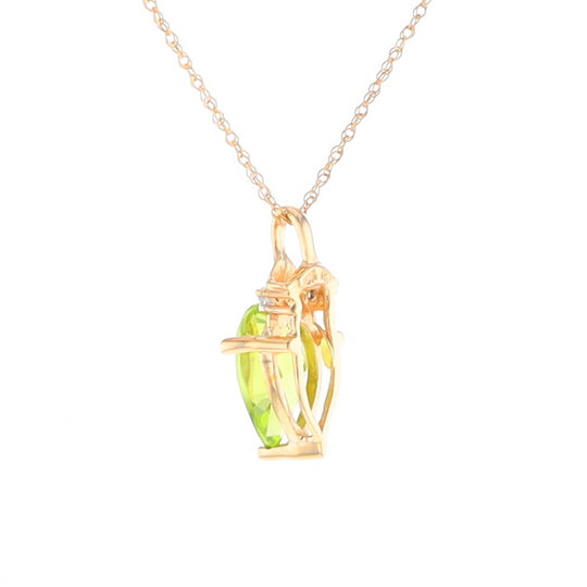 Pear-Shaped Peridot Necklace