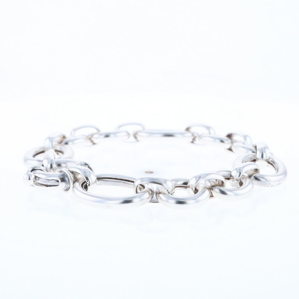 Sterling Silver Open Cable Link Bracelet