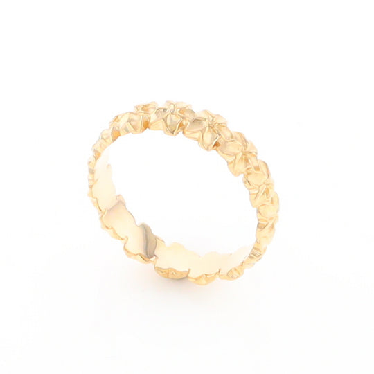 Gold Flower Eternity Ring