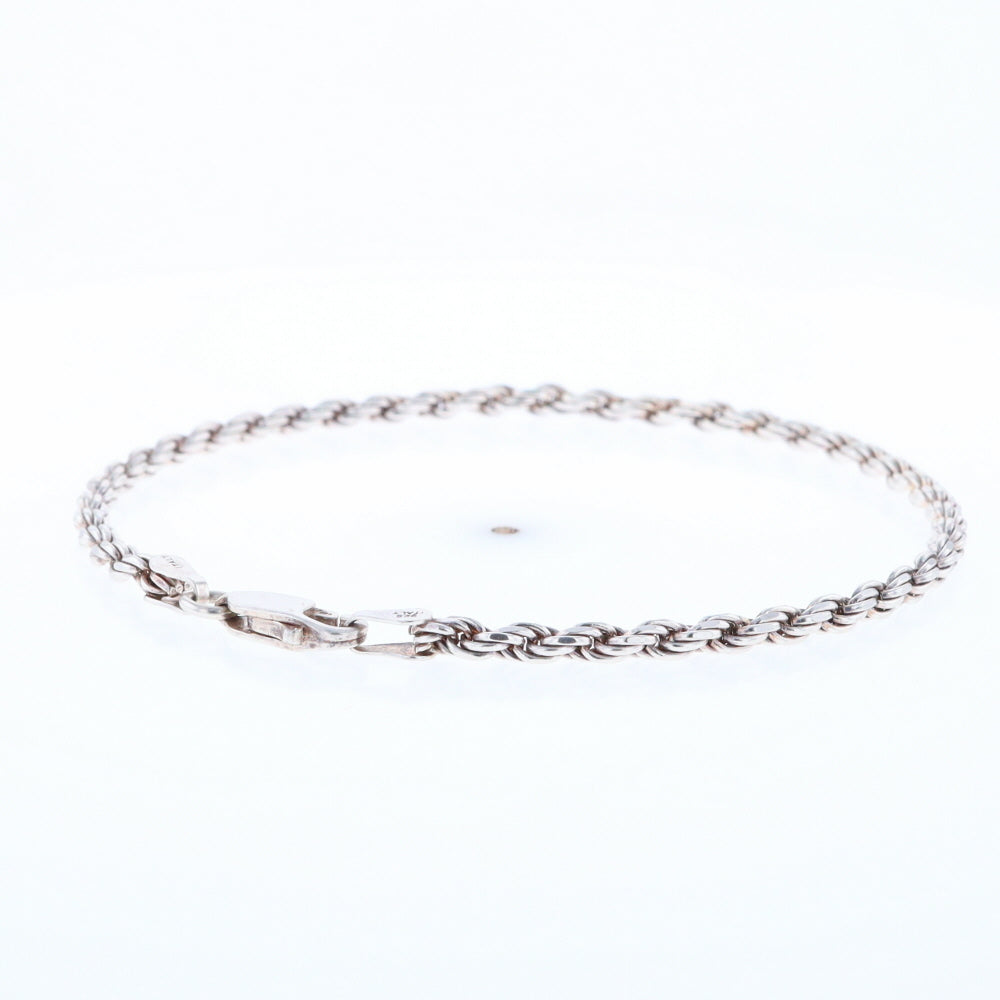 Silver Rope Bracelet