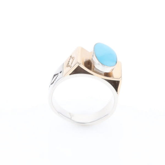Bezel Set Turquoise Ring
