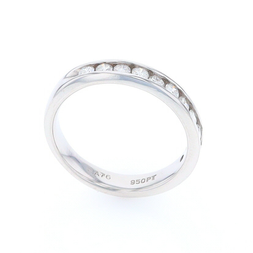 Platinum Channel Set Diamond Wedding Band