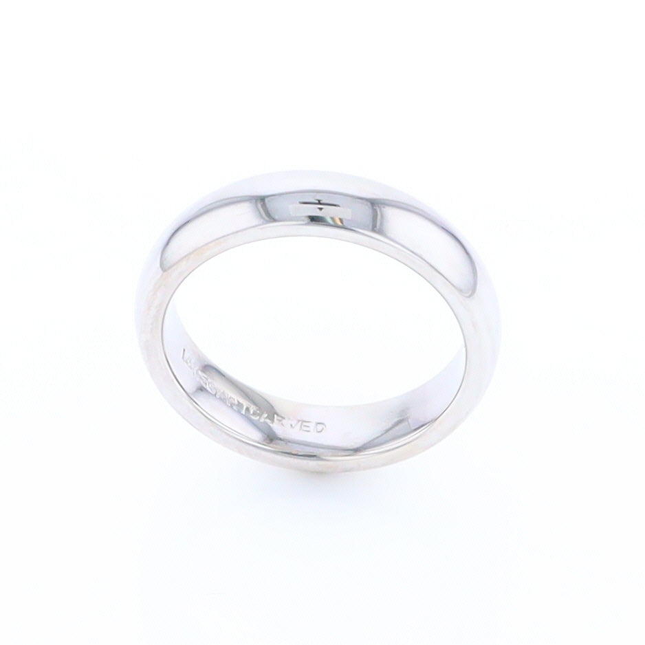 White Gold Wedding Band