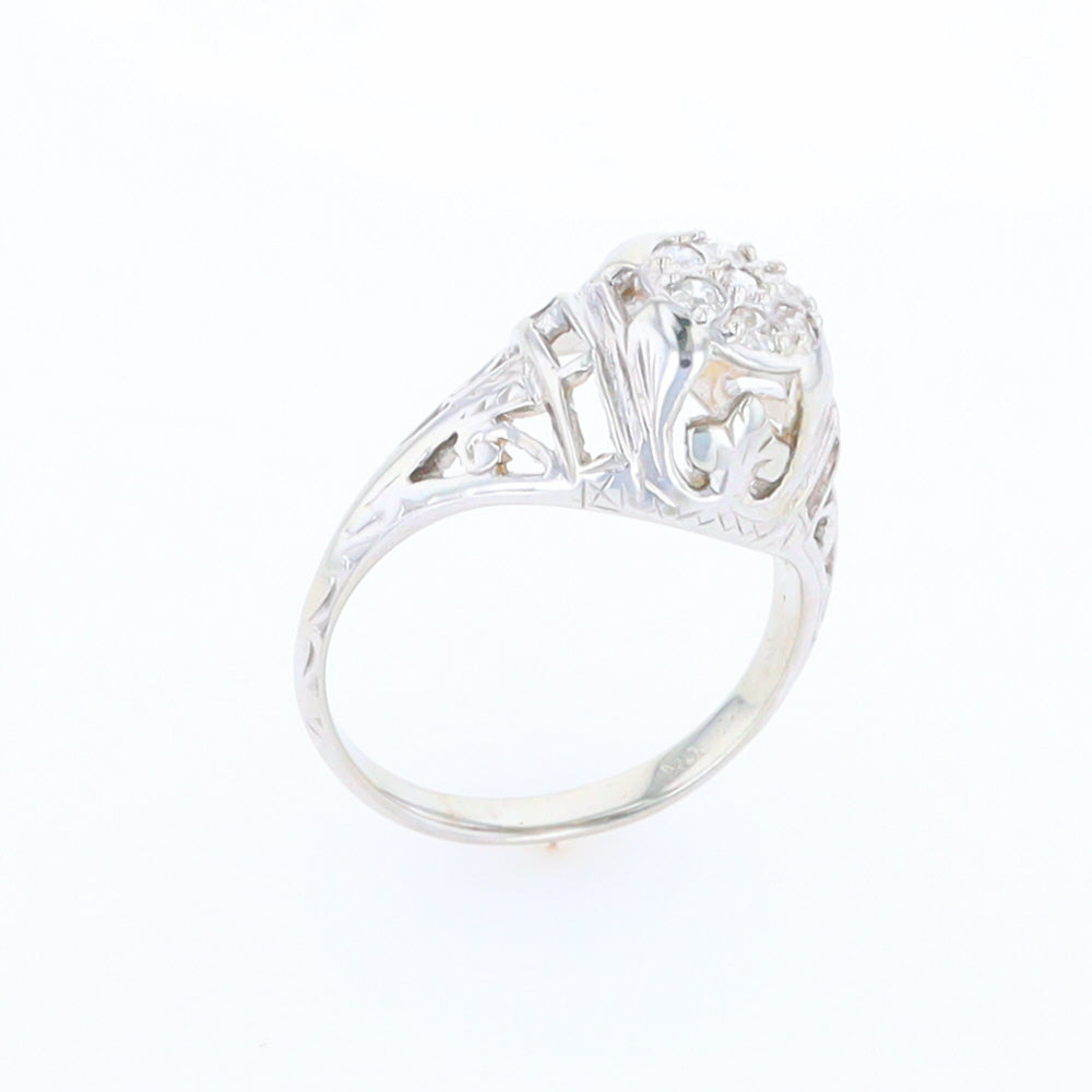 Vintage Cluster Diamond Ring