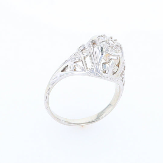 Vintage Cluster Diamond Ring