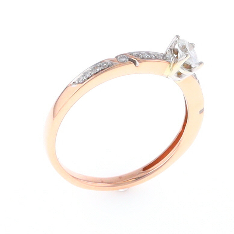 Rose Gold Oval Diamond Engagement Ring