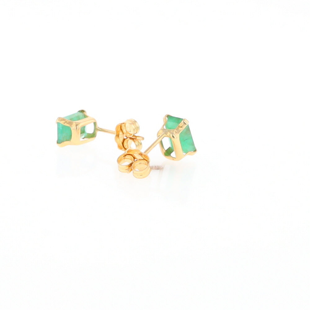 Emerald Stud Earrings