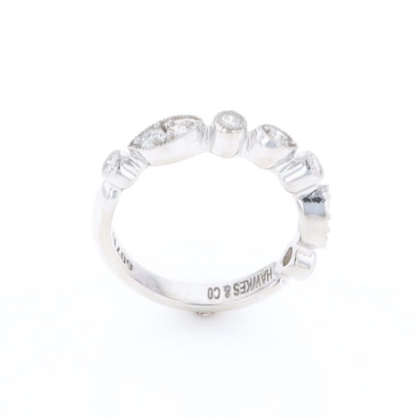 Simply Vintage Wedding Band (White Gold)