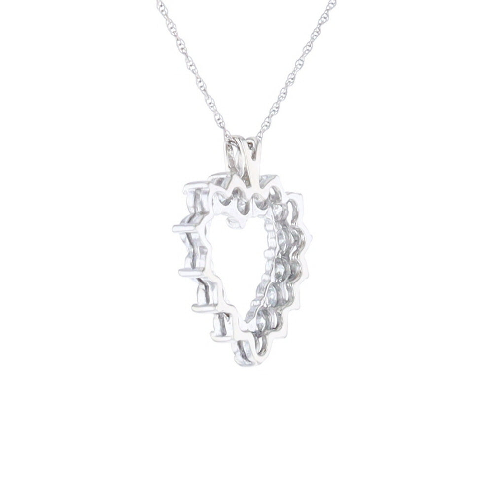 Open Heart Diamond Pendant