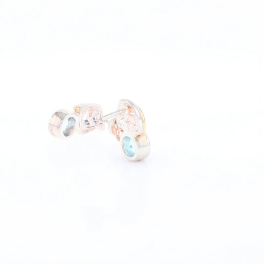 Blue Topaz Stud Earrings