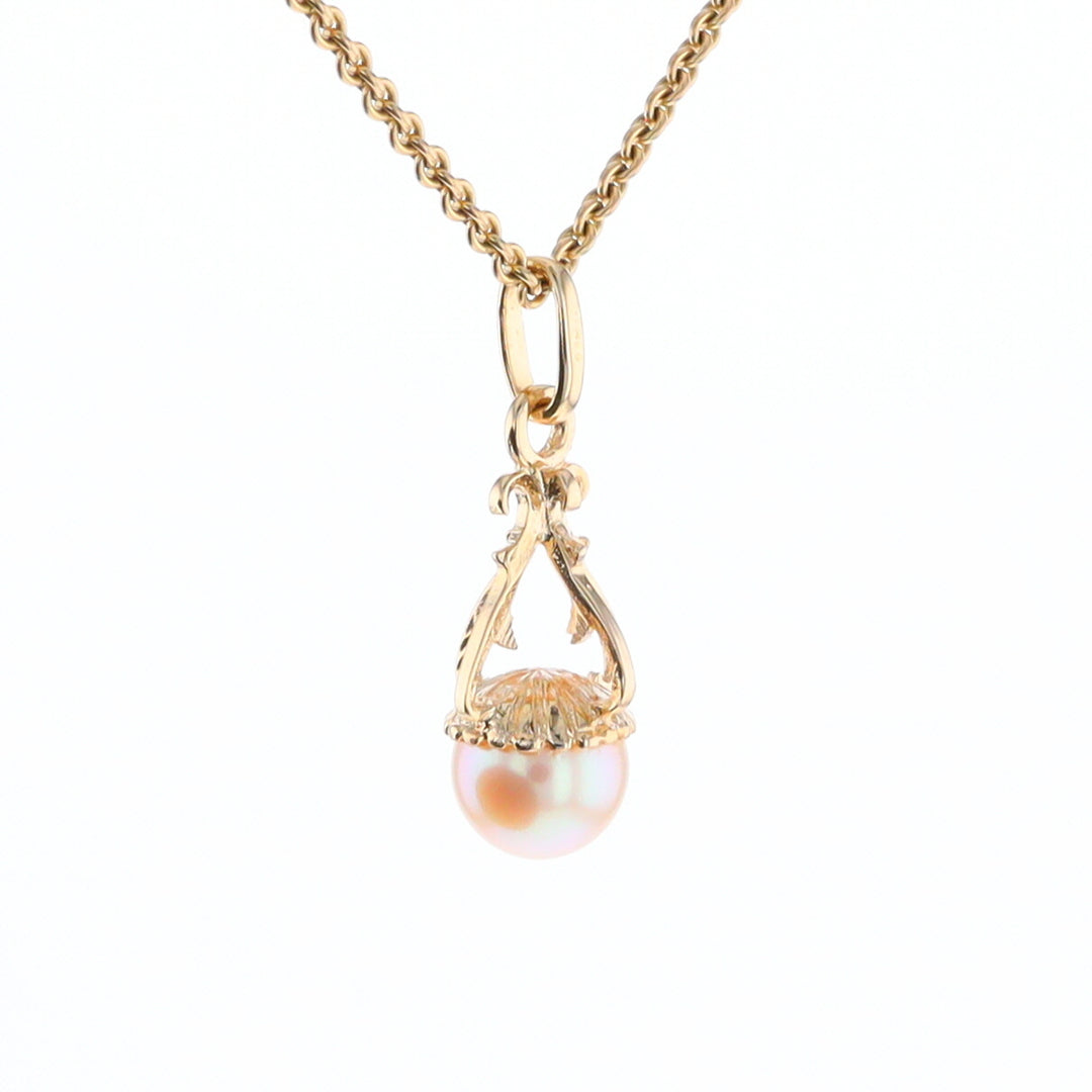 Swirl Chandelier Pearl Pendant