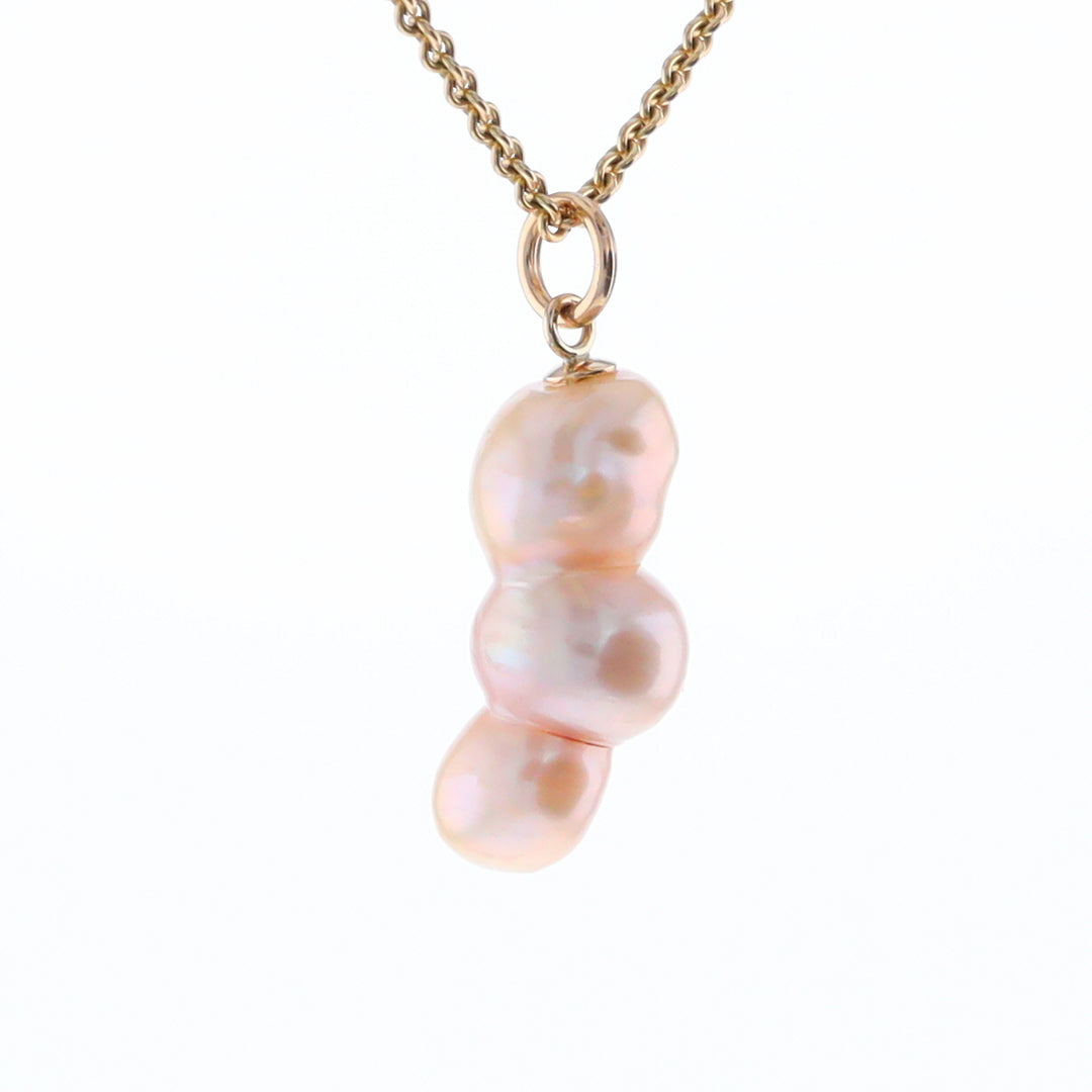 Baroque Triple Pearl Pendant