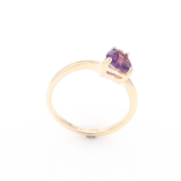 Heart Amethyst Ring