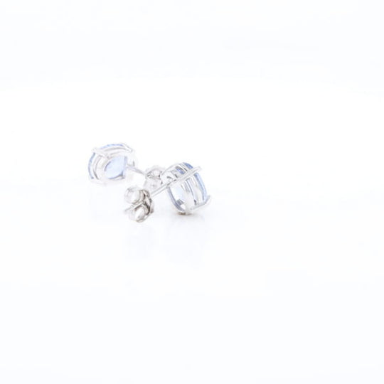Ceylon Sapphire Stud Earrings