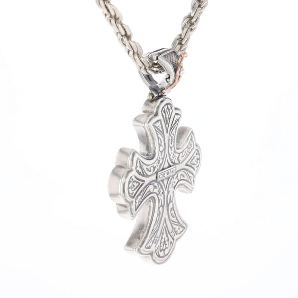 Sterling and 18K Gold Konstantino Cross Pendant