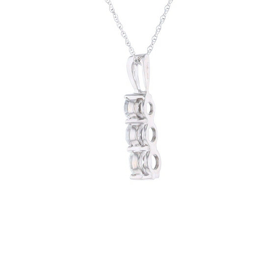 Three Diamond Drop Pendant