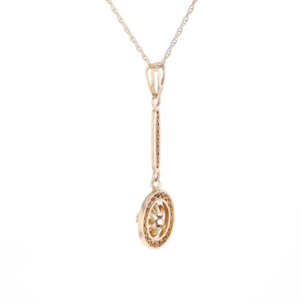 Buttercup Filigree Vintage Pendant