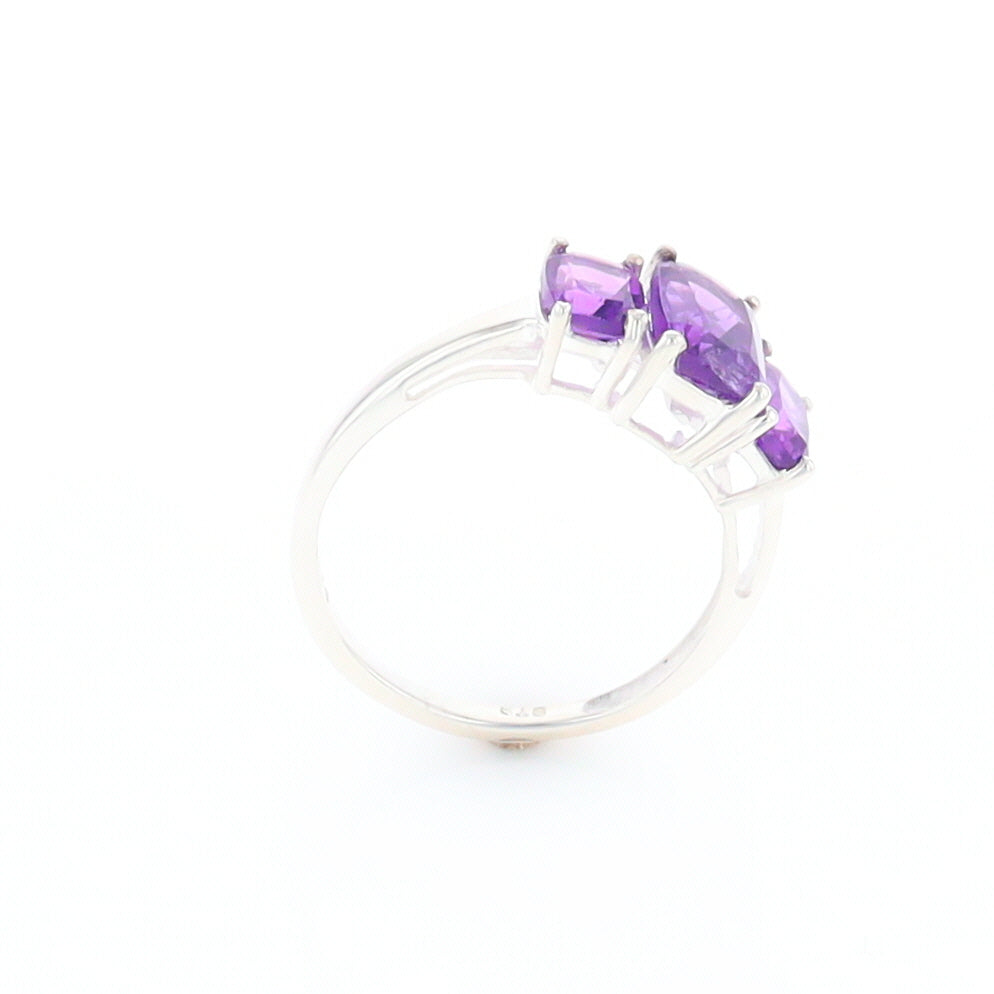 3-Stone Amethyst Ring