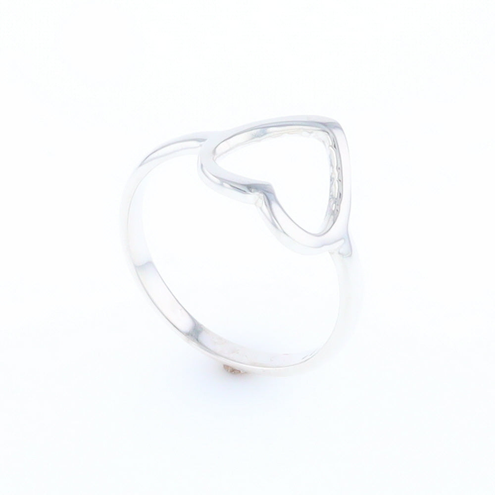 Sterling Silver Open Heart Ring