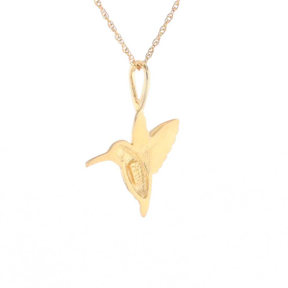 Gold Hummingbird Charm