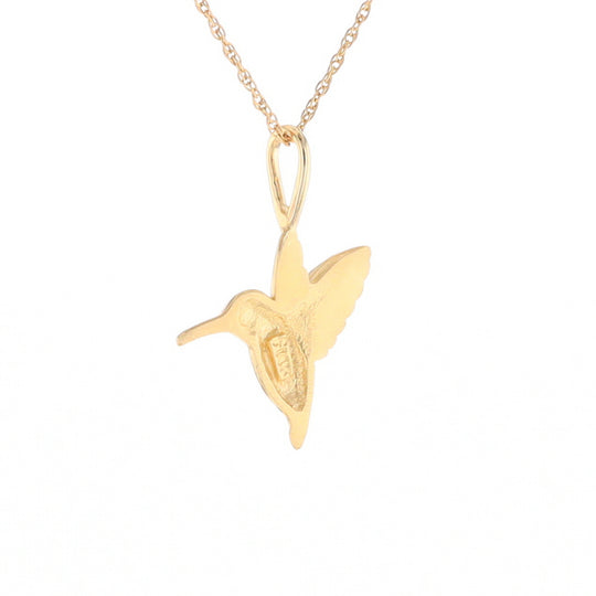 Gold Hummingbird Charm