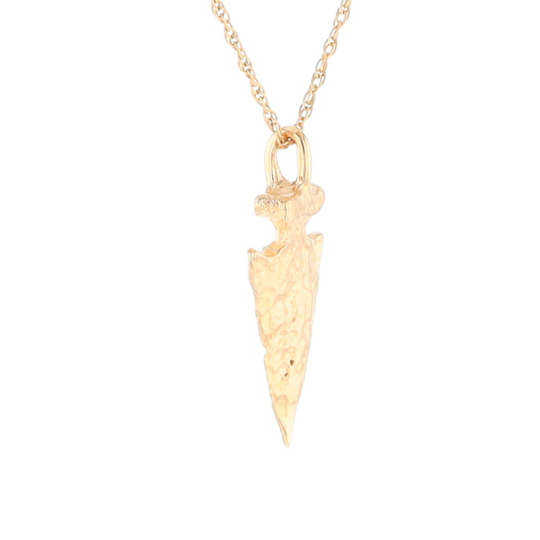 Gold Arrowhead Pendant