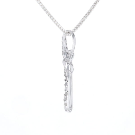 Open Loop Cross Necklace