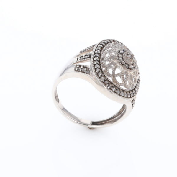 Open Work Filigree Design Ring
