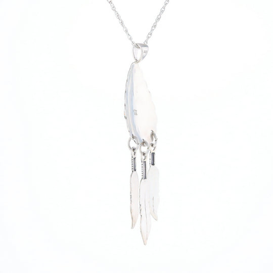 Native Feather Dangle Pendant