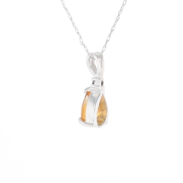 Citrine Pear Pendant
